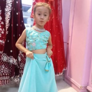 Baby Girl Blue Lehenga Choli