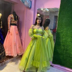 Lime Green Lehenga