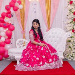 Anarkali Pink Gown