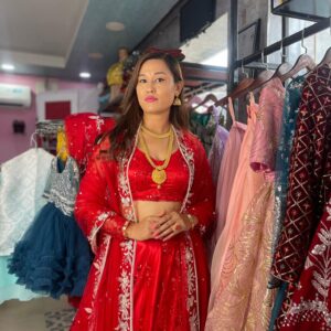 Red Bridal Lehenga Choli Set