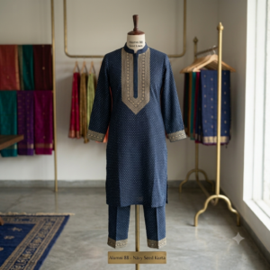 Gemstone V-Neck Kurti Set
